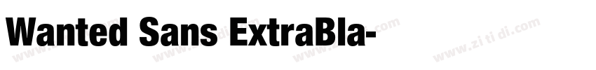 Wanted Sans ExtraBla字体转换